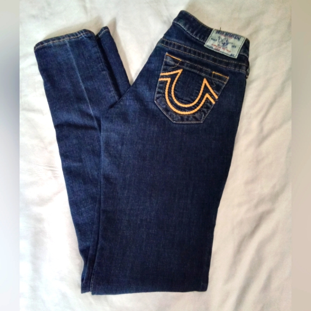 NEW❤️‍🔥 True Religion Designer Jeans- women's size 28 classic gold  horse shoe
